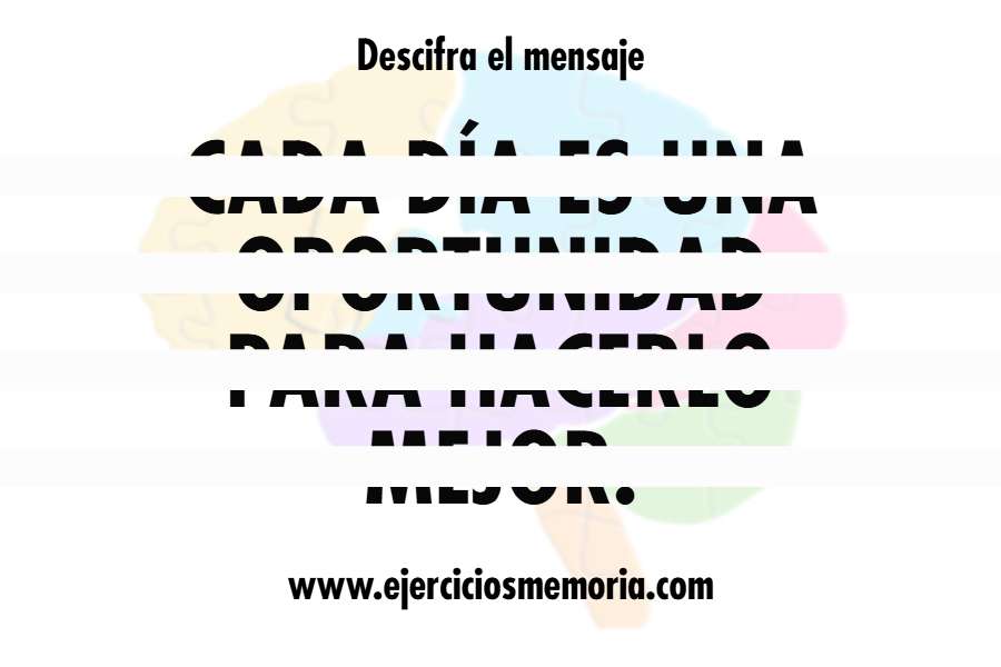 Mensaje oculto con líneas