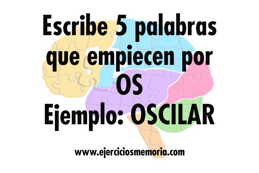 Ejercicio de palabras