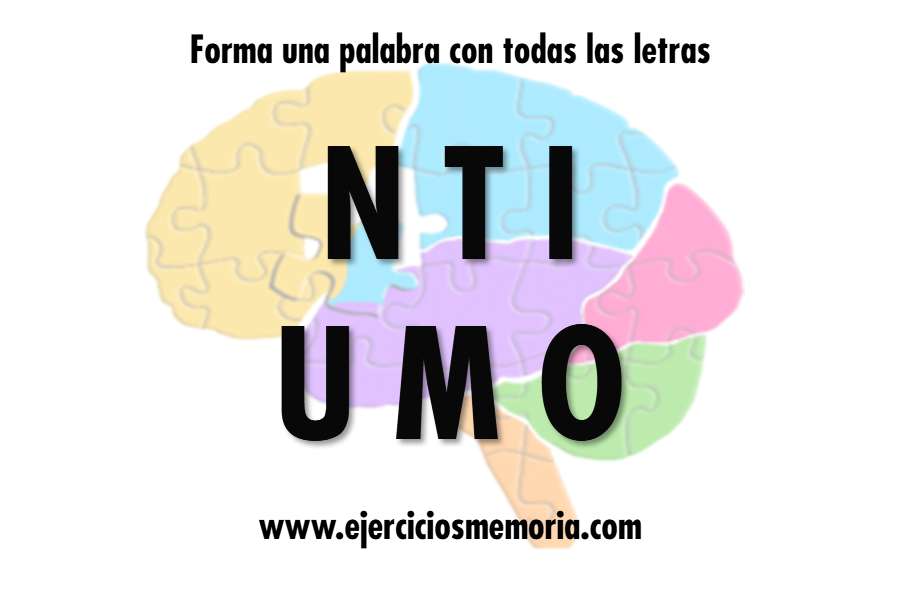 Forma una palabra con las letras