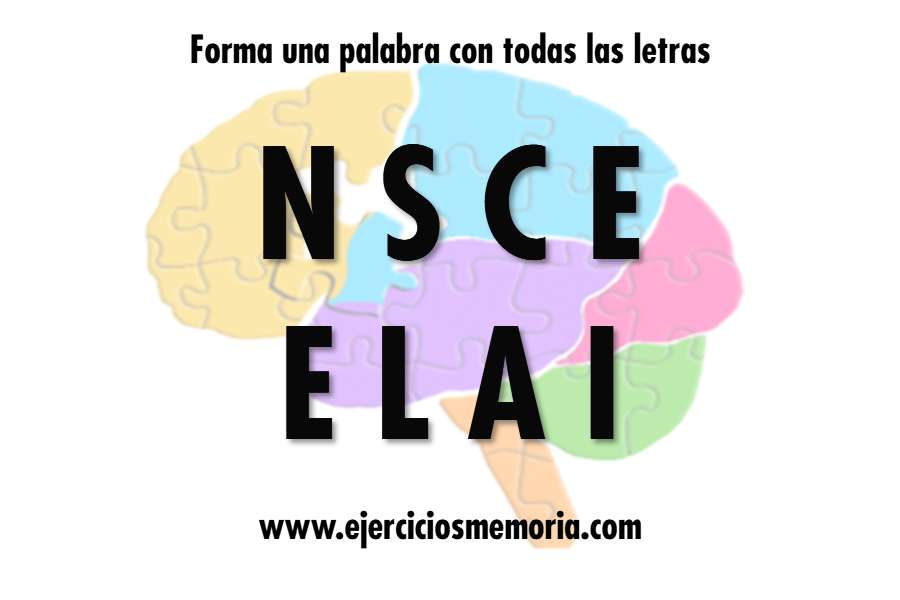 Forma una palabra con las letras
