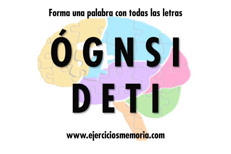 Forma una palabra con las letras