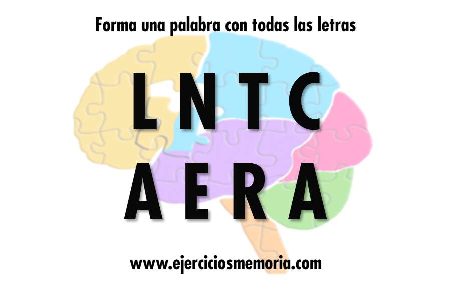 Forma una palabra con las letras