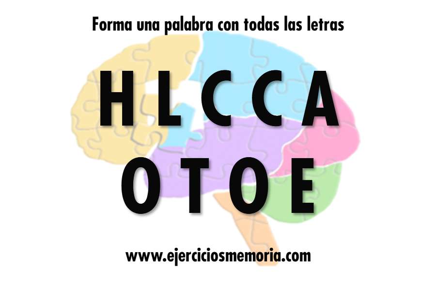 Forma una palabra con las letras
