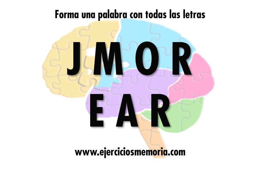 Forma una palabra con las letras