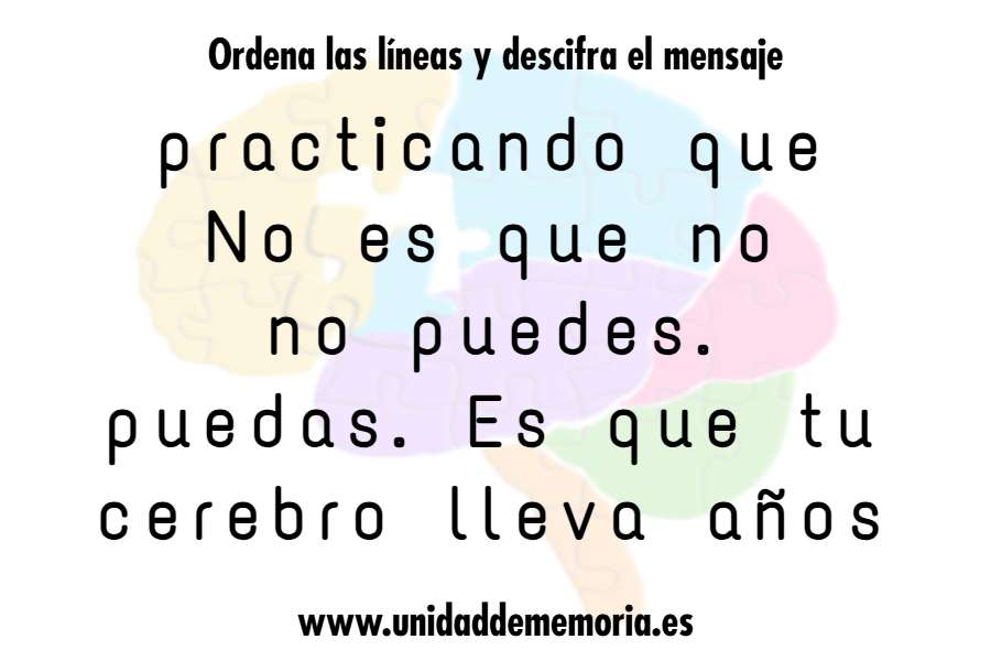 Ordena las líneas