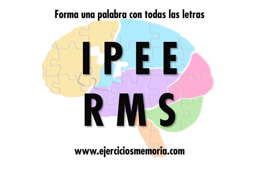 Forma una palabra con las letras