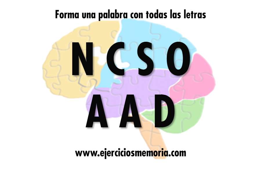 Forma una palabra con las letras