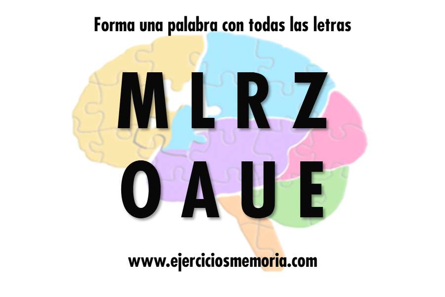 Forma una palabra con las letras