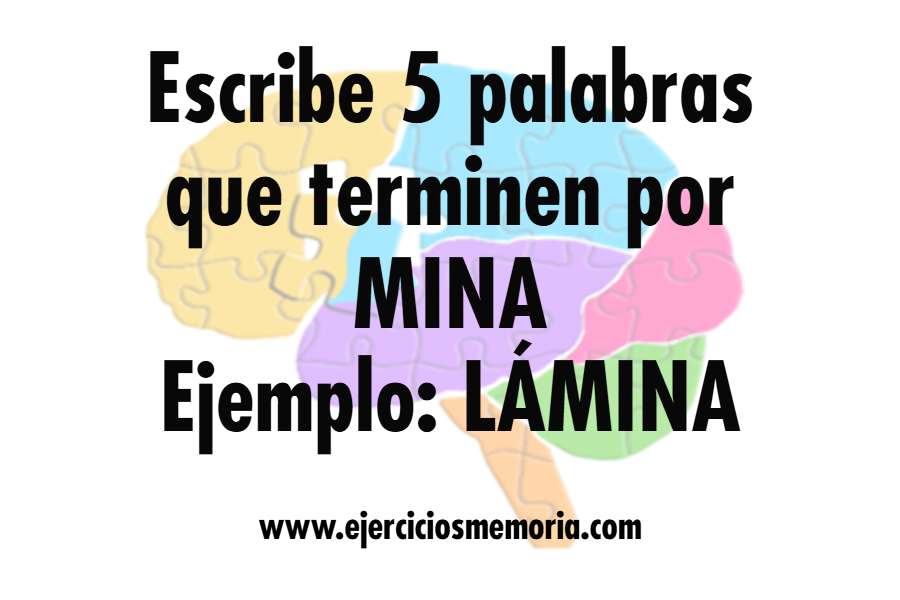 Ejercicio de palabras