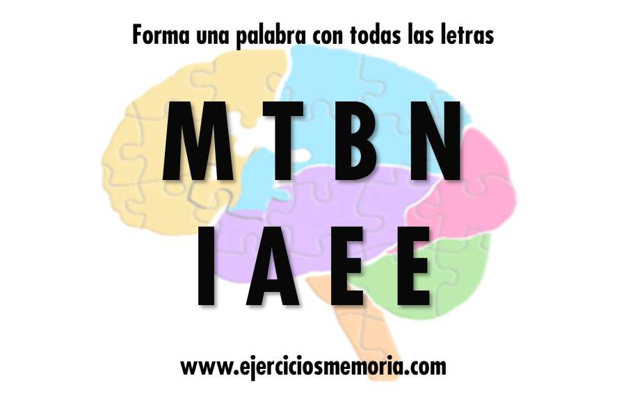 Forma una palabra con las letras