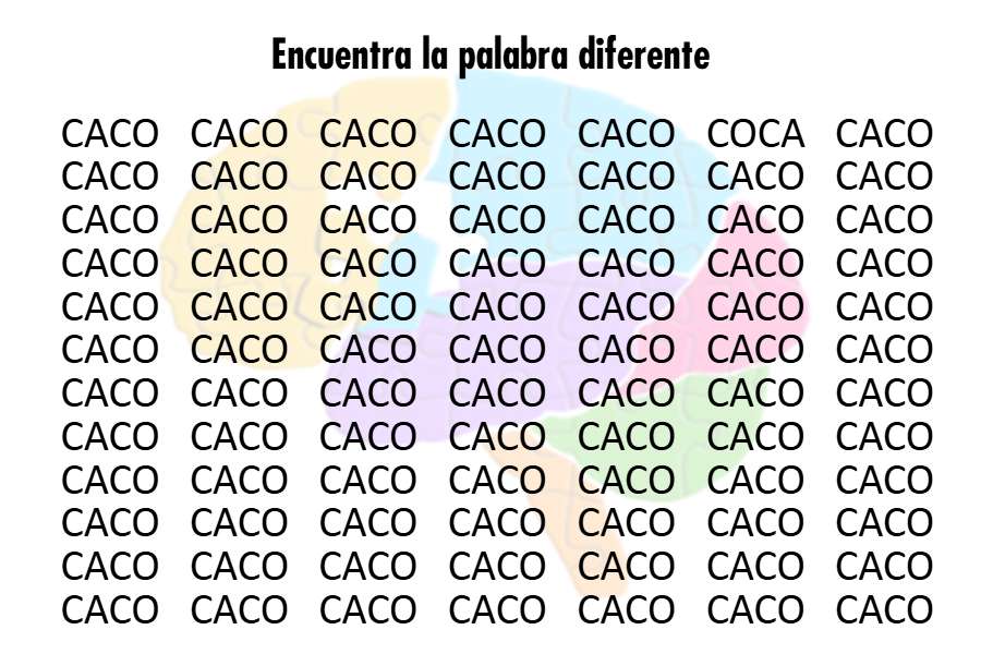 Encuentra la palabra diferente