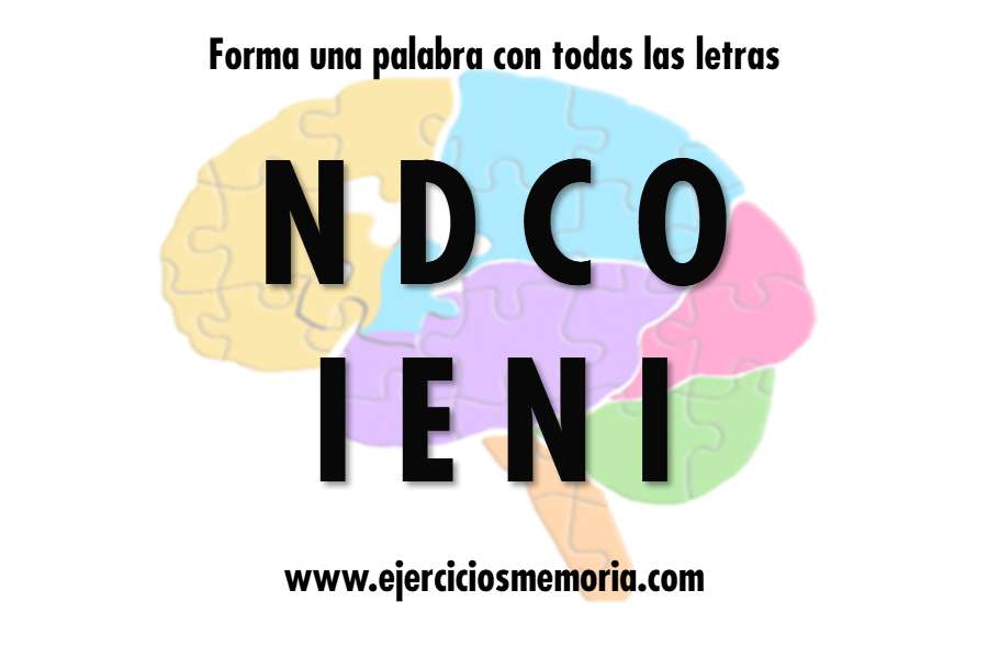 Forma una palabra con las letras
