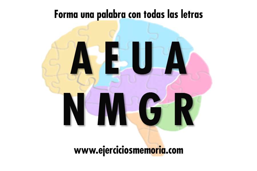 Forma una palabra con las letras