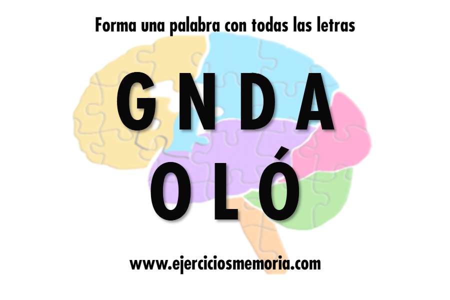 Forma una palabra con las letras