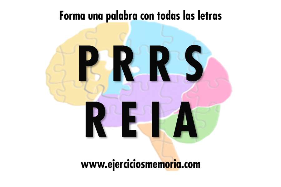 Forma una palabra con las letras