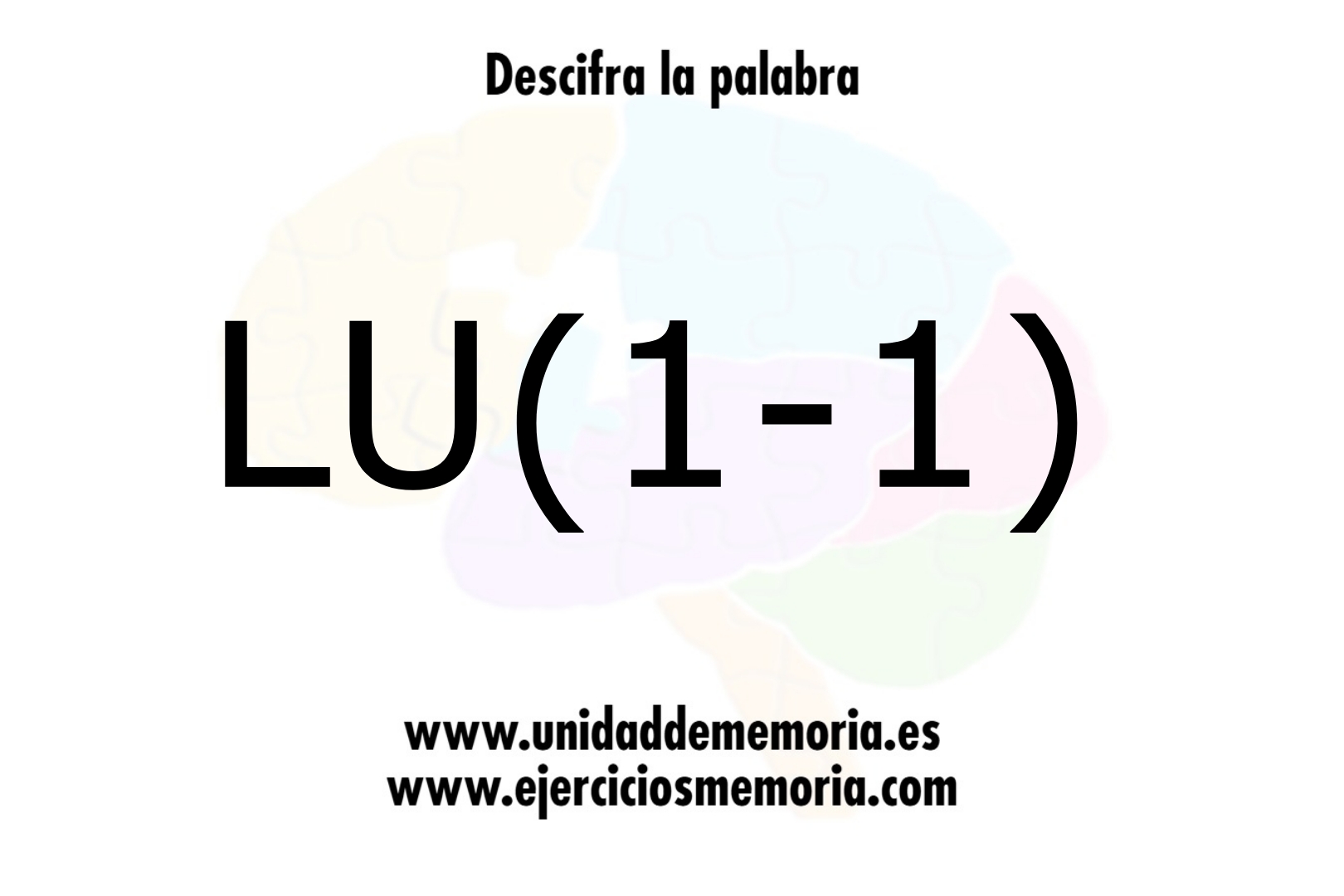 Descifra la palabra