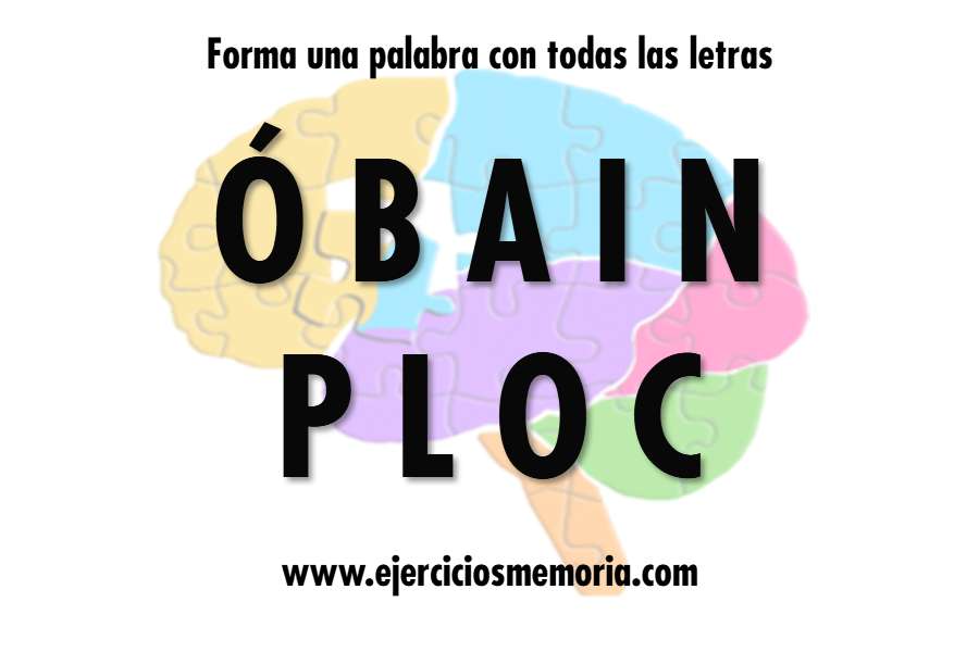 Forma una palabra con las letras