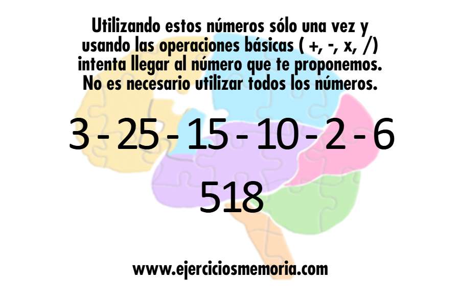 Cálculo mental Cifras