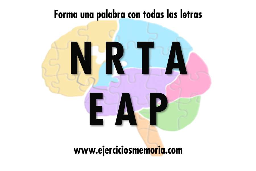Forma una palabra con las letras