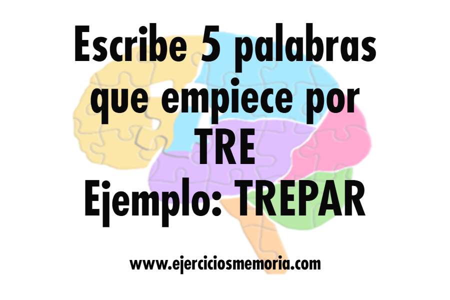 Ejercicio de palabras