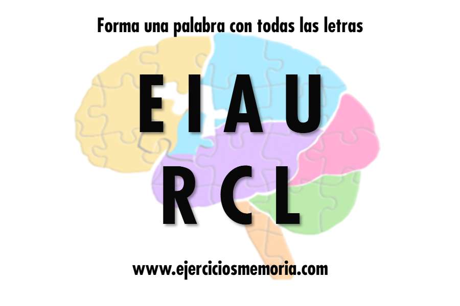 Forma una palabra con las letras