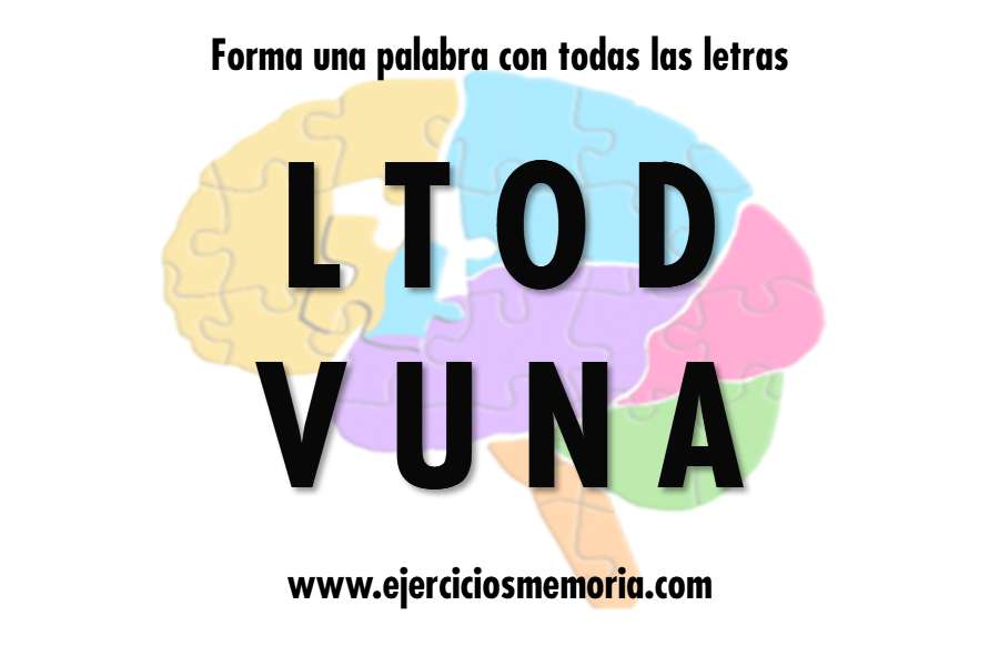 Forma una palabra con las letras