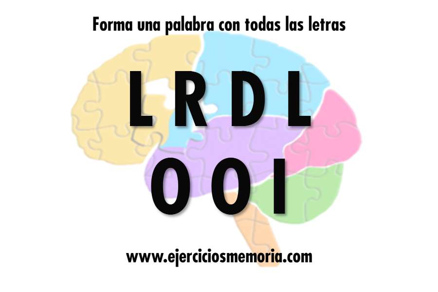 Forma una palabra con las letras