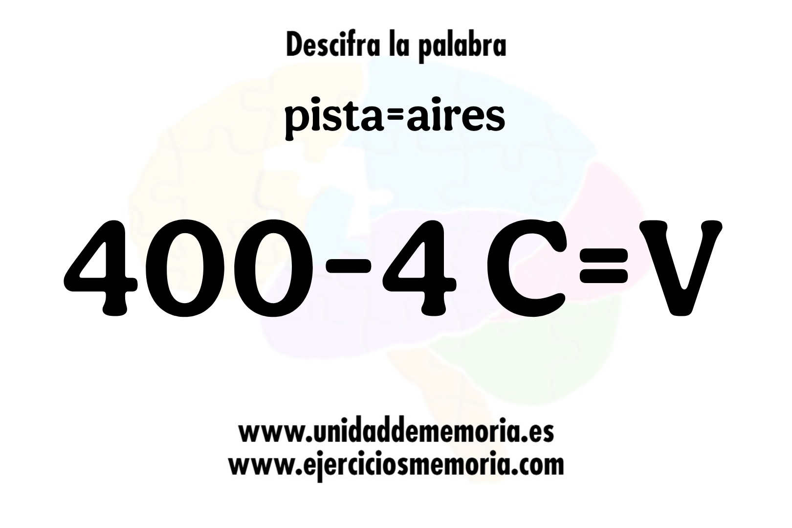 Descifra la palabra