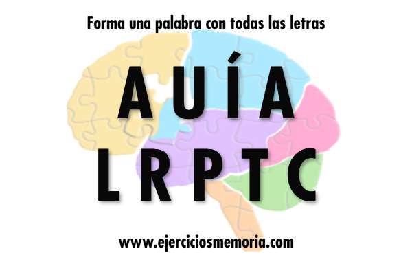 Forma una palabra con las letras