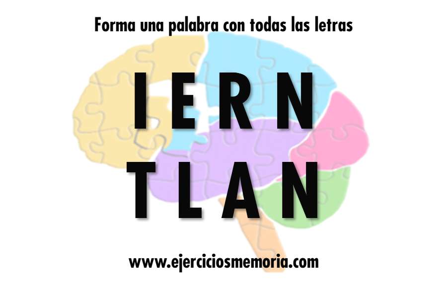Forma una palabra con las letras