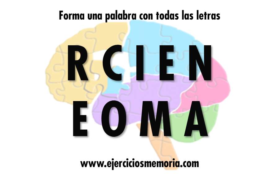Forma una palabra con las letras