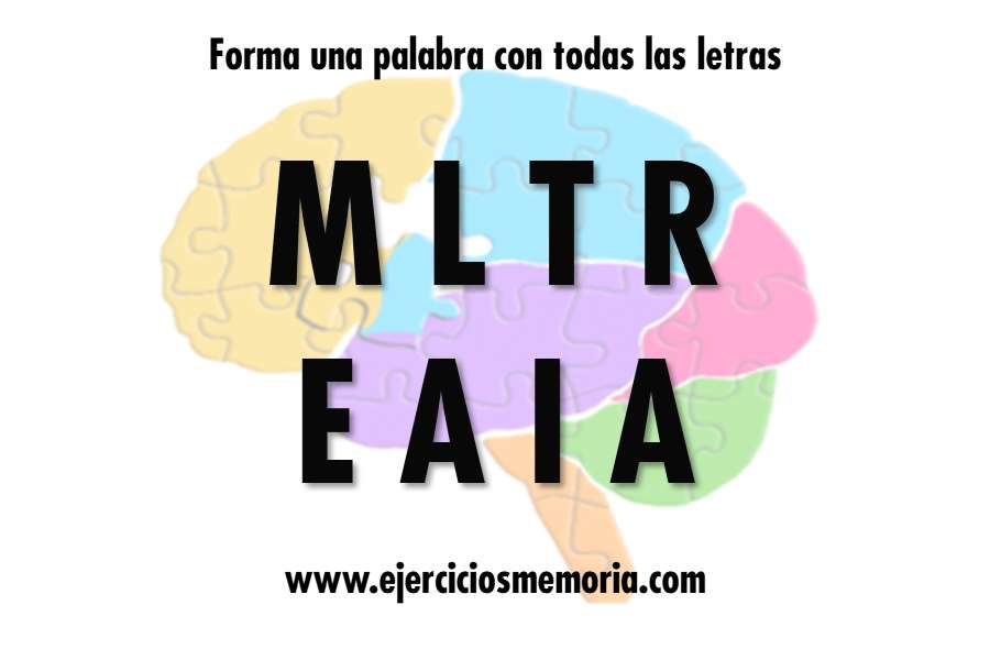 Forma una palabra con las letras