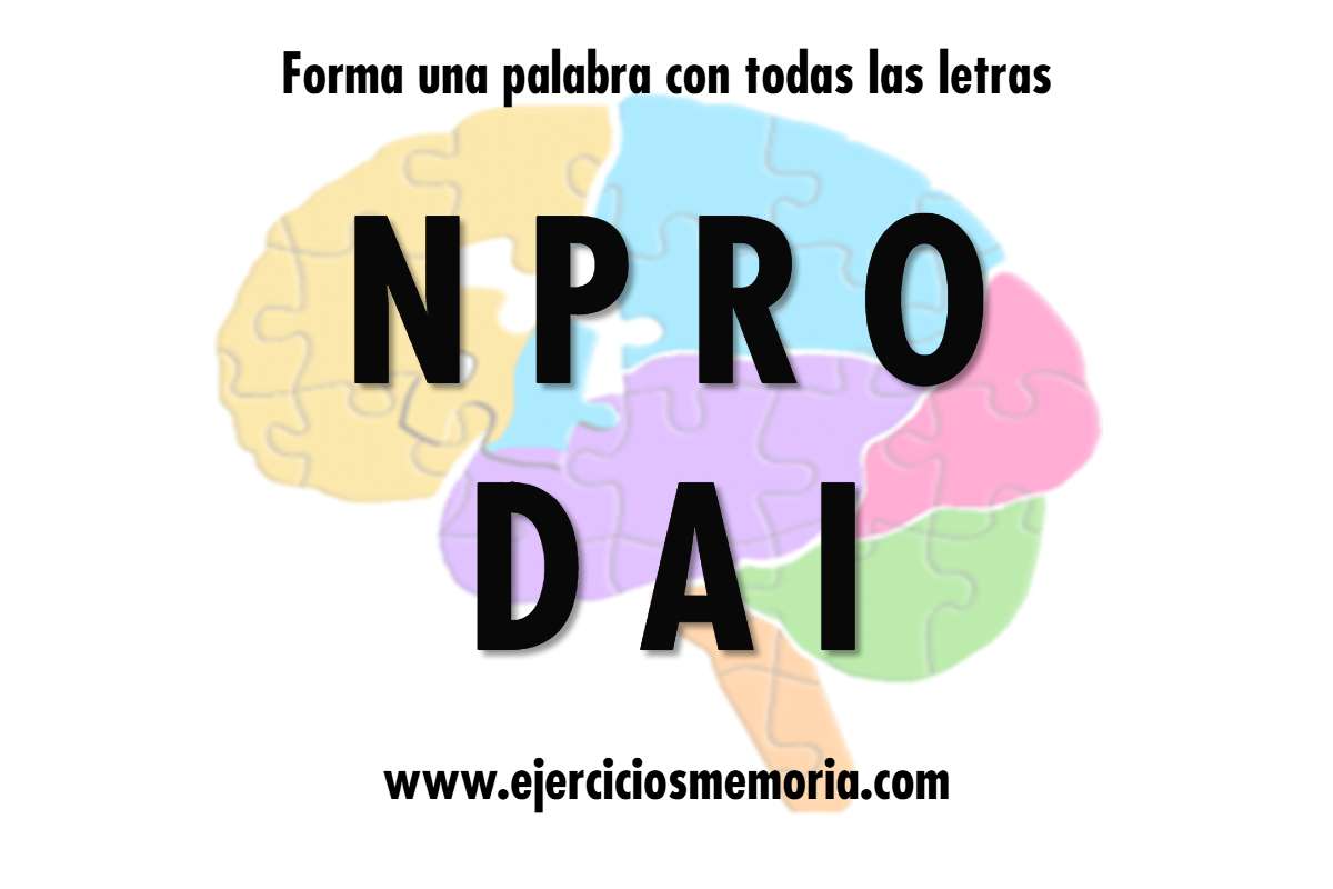 Forma una palabra con las letras