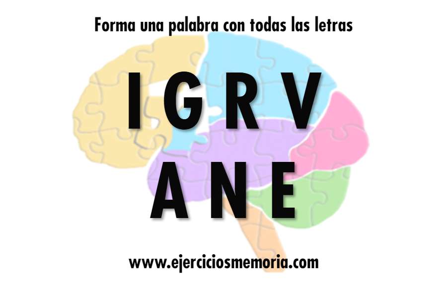 Forma una palabra con las letras