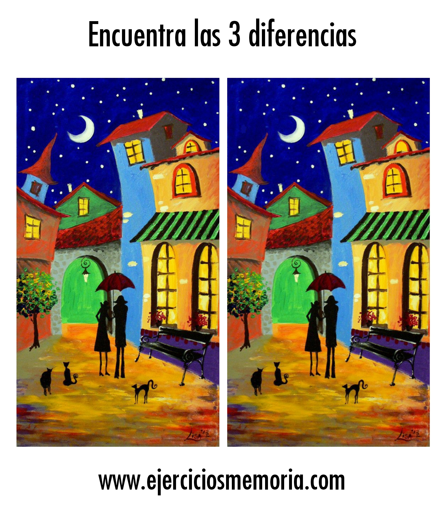Encuentra las 3 diferencias
