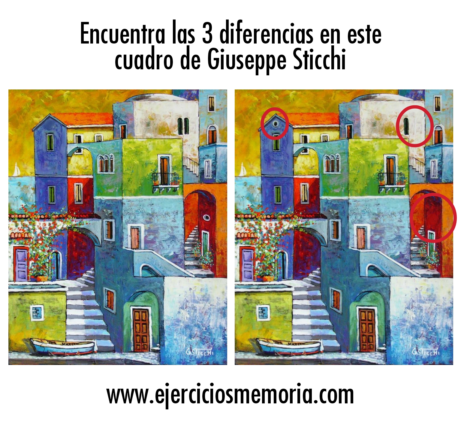 Solución al ejercicio: Encuentra las 3 diferencias