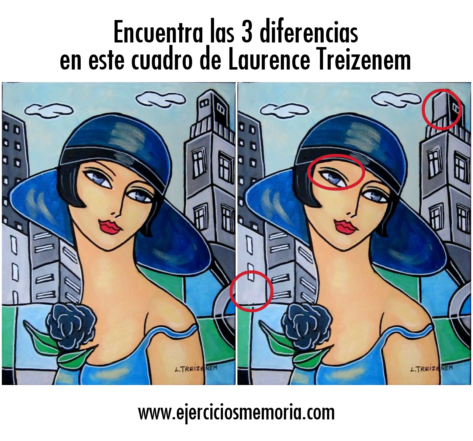 Solución al ejercicio: Encuentra las 3 diferencias