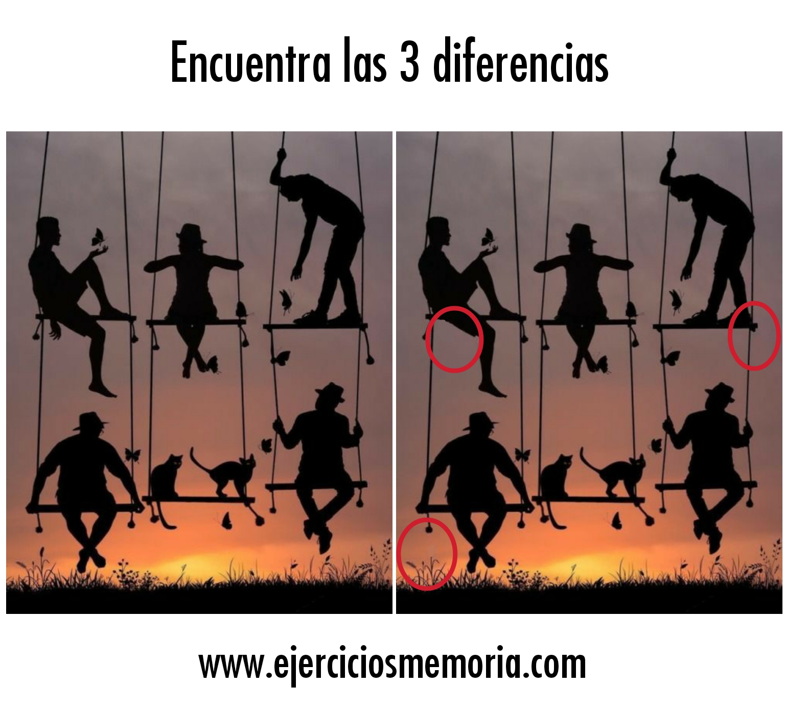 Solución al ejercicio: Encuentra las 3 diferencias