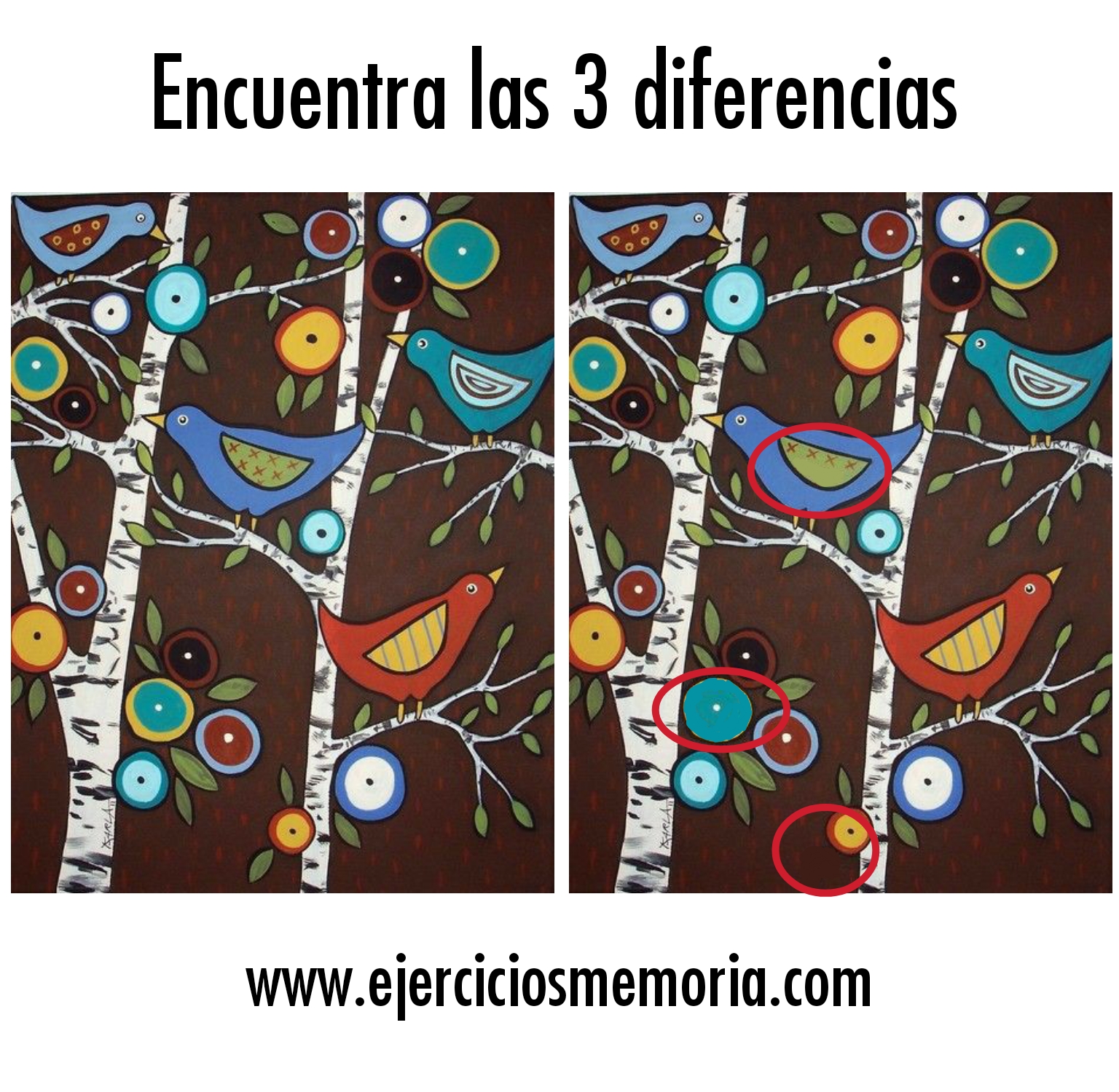 Solución al ejercicio: Encuentra las 3 diferencias