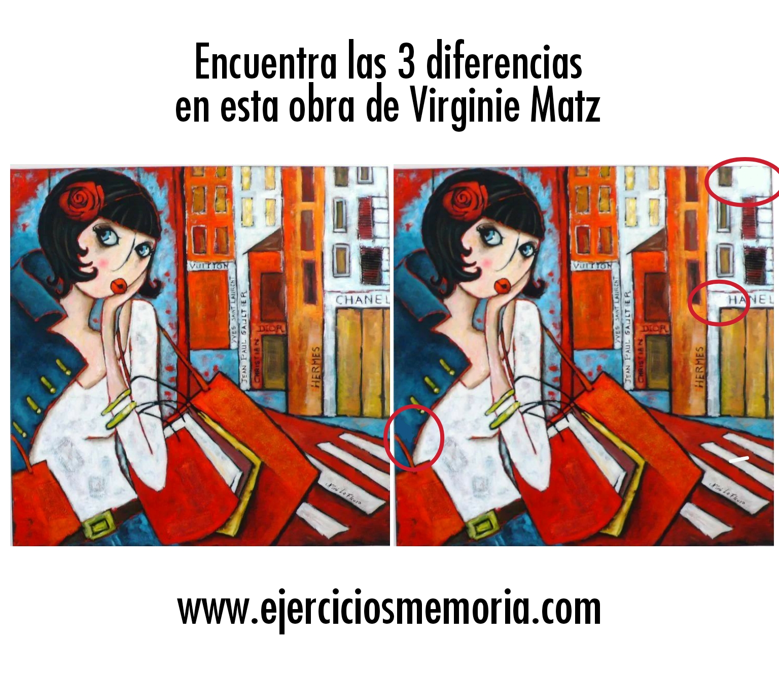 Solución al ejercicio: Encuentra las 3 diferencias