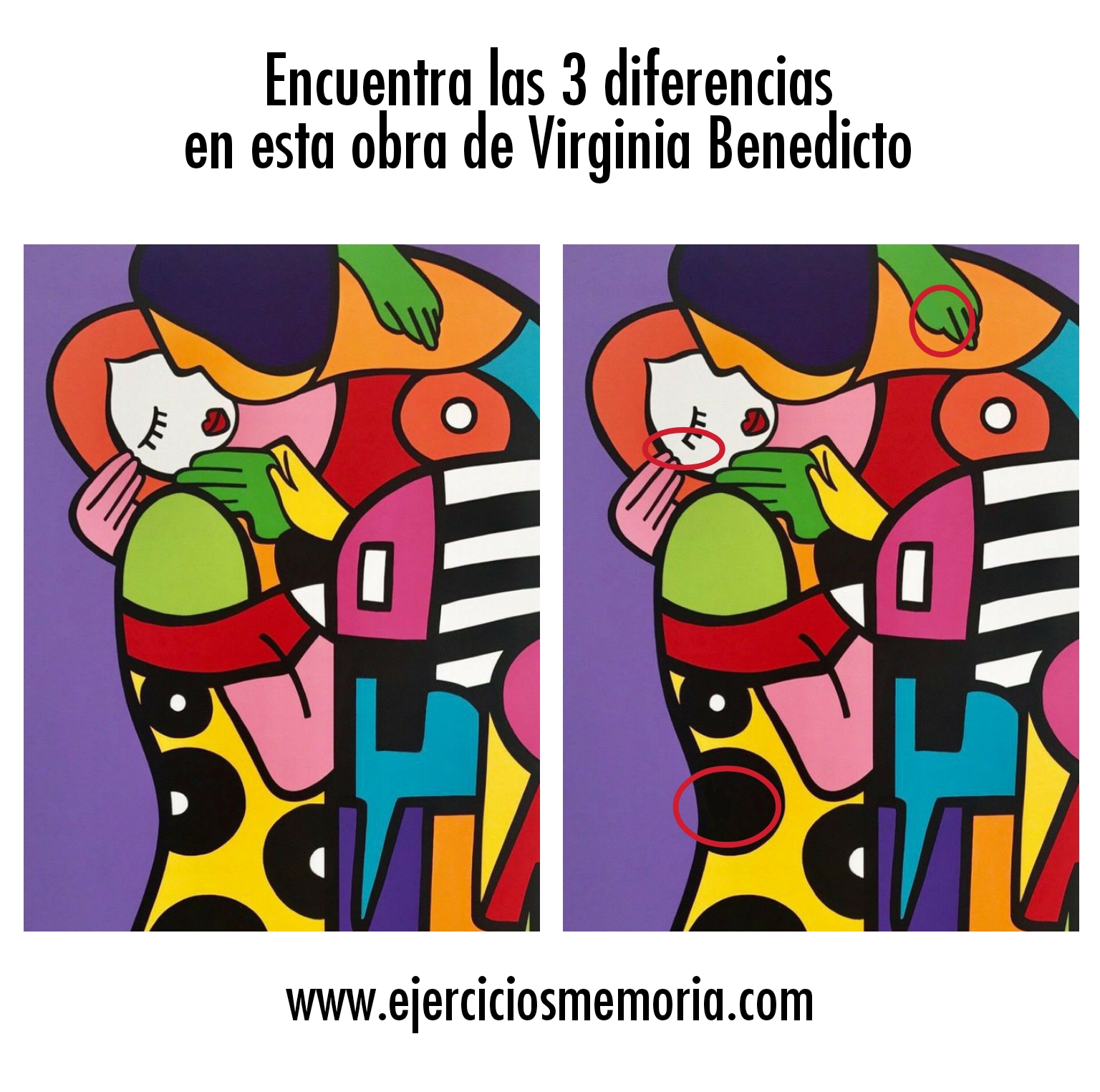 Solución al ejercicio: Encuentra las 3 diferencias