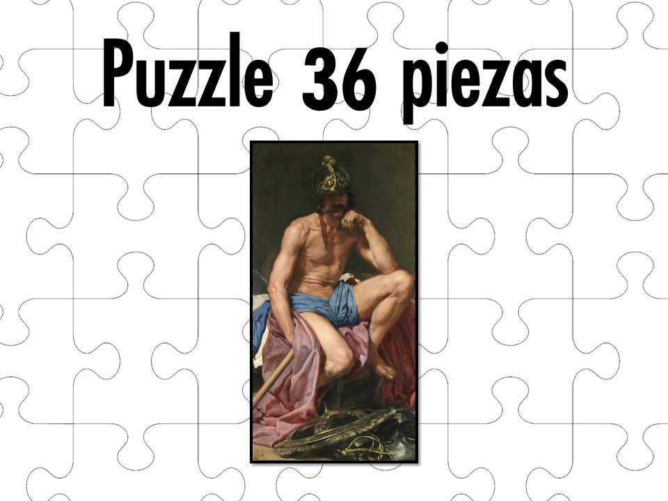 Puzzle de una obra de Velázquez. El dios Marte
