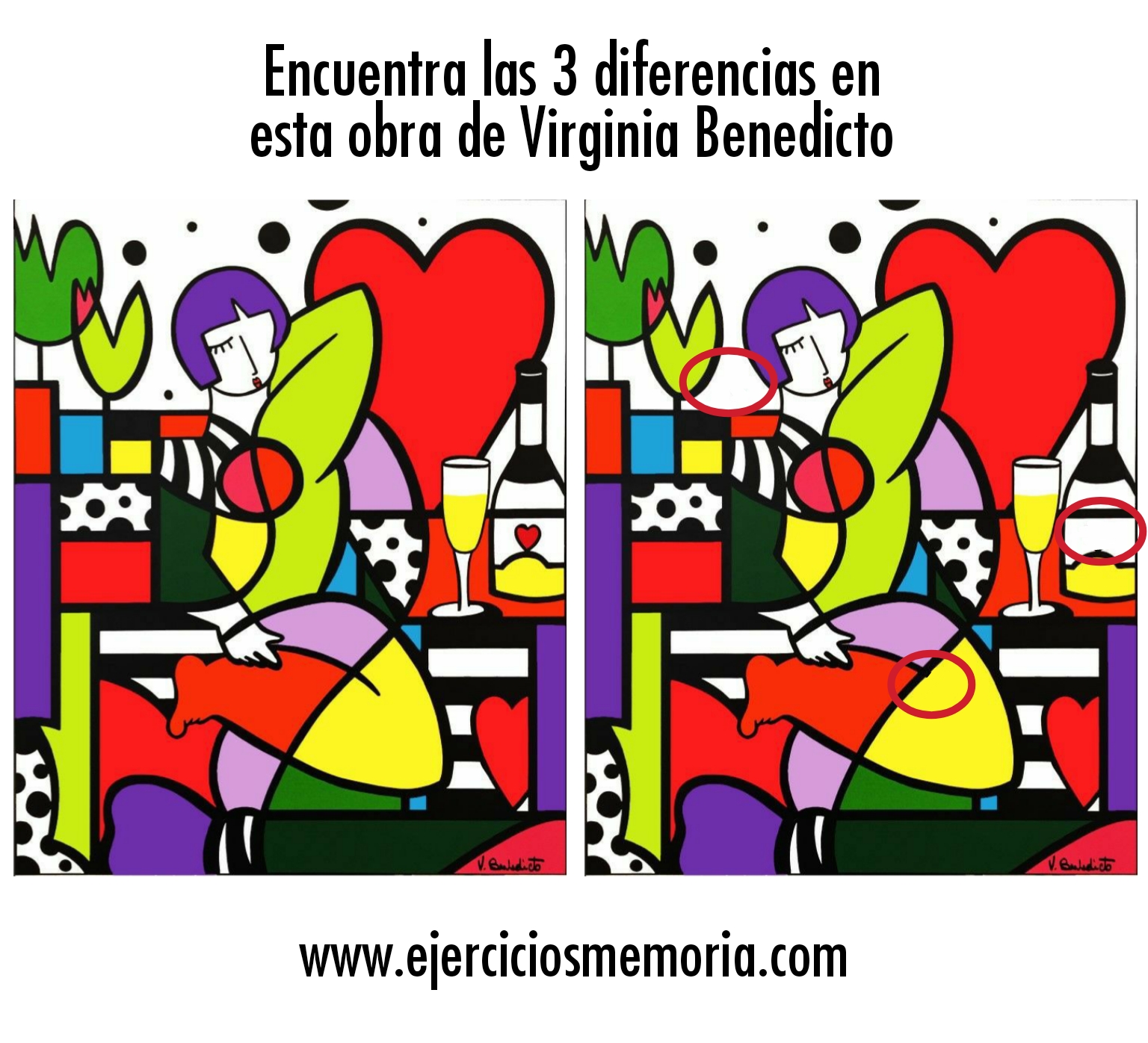 Solución al ejercicio: Encuentra las 3 diferencias