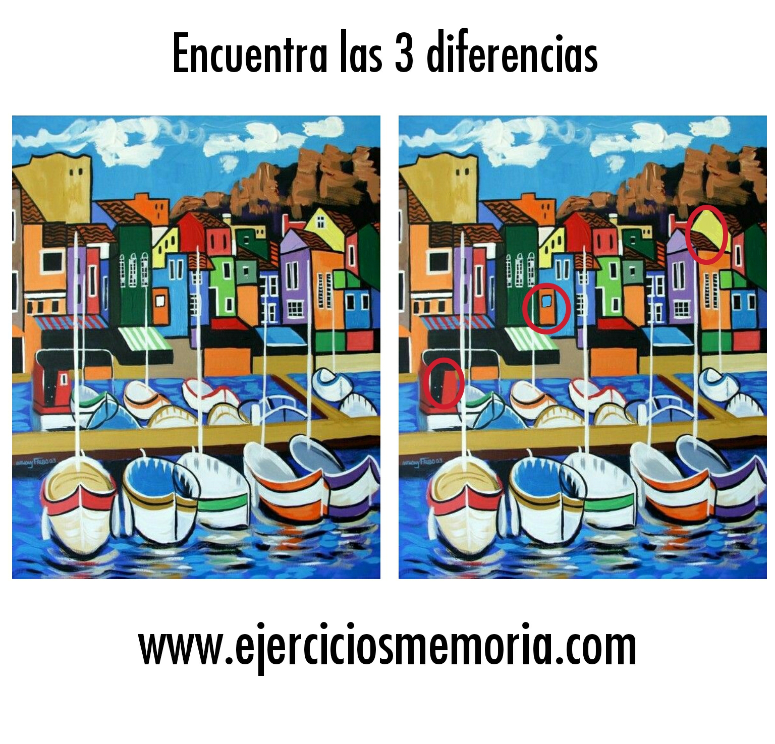 Solución al ejercicio: Encuentra las 3 diferencias