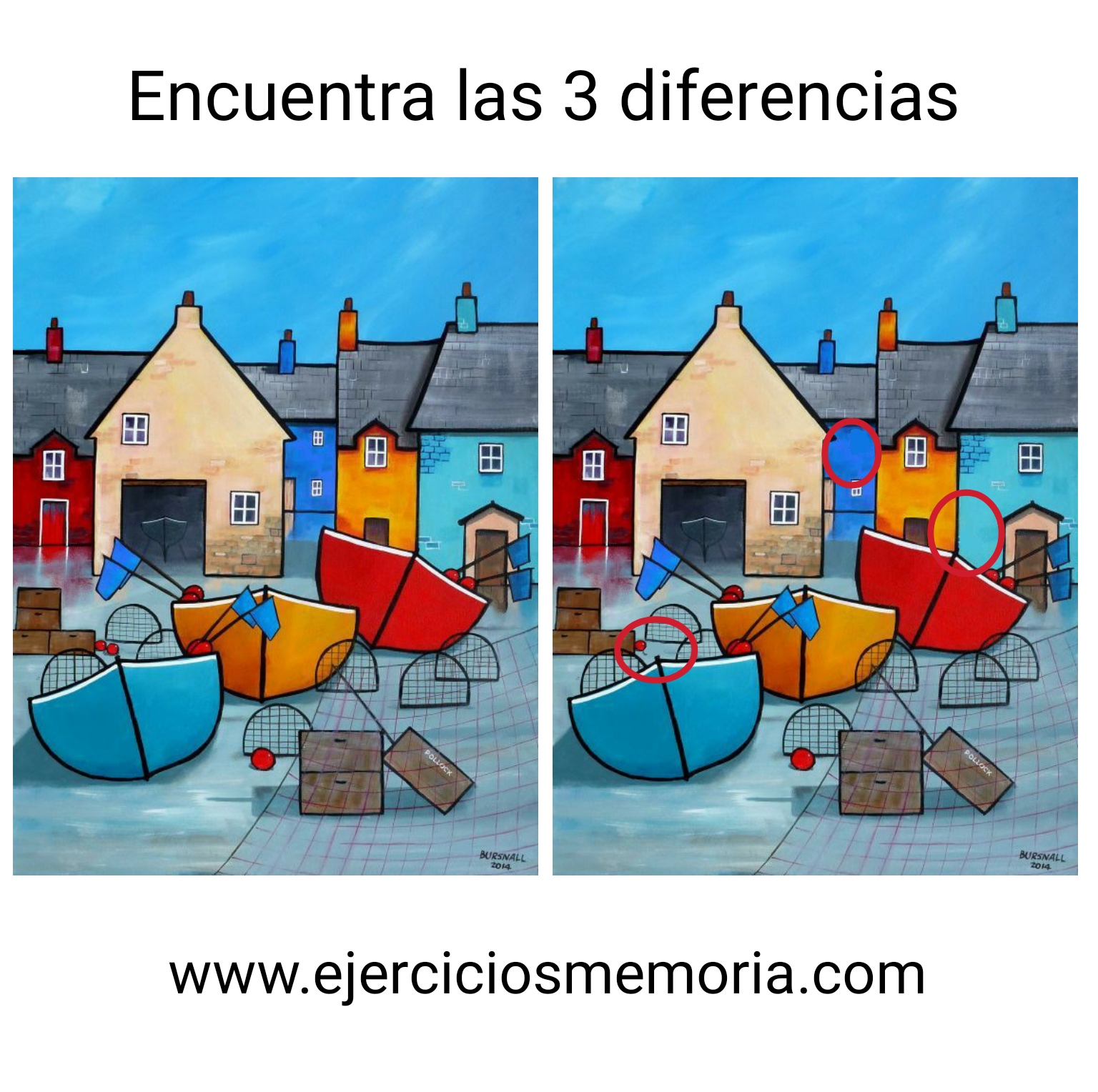 Solución al ejercicio: Encuentra las tres diferencias