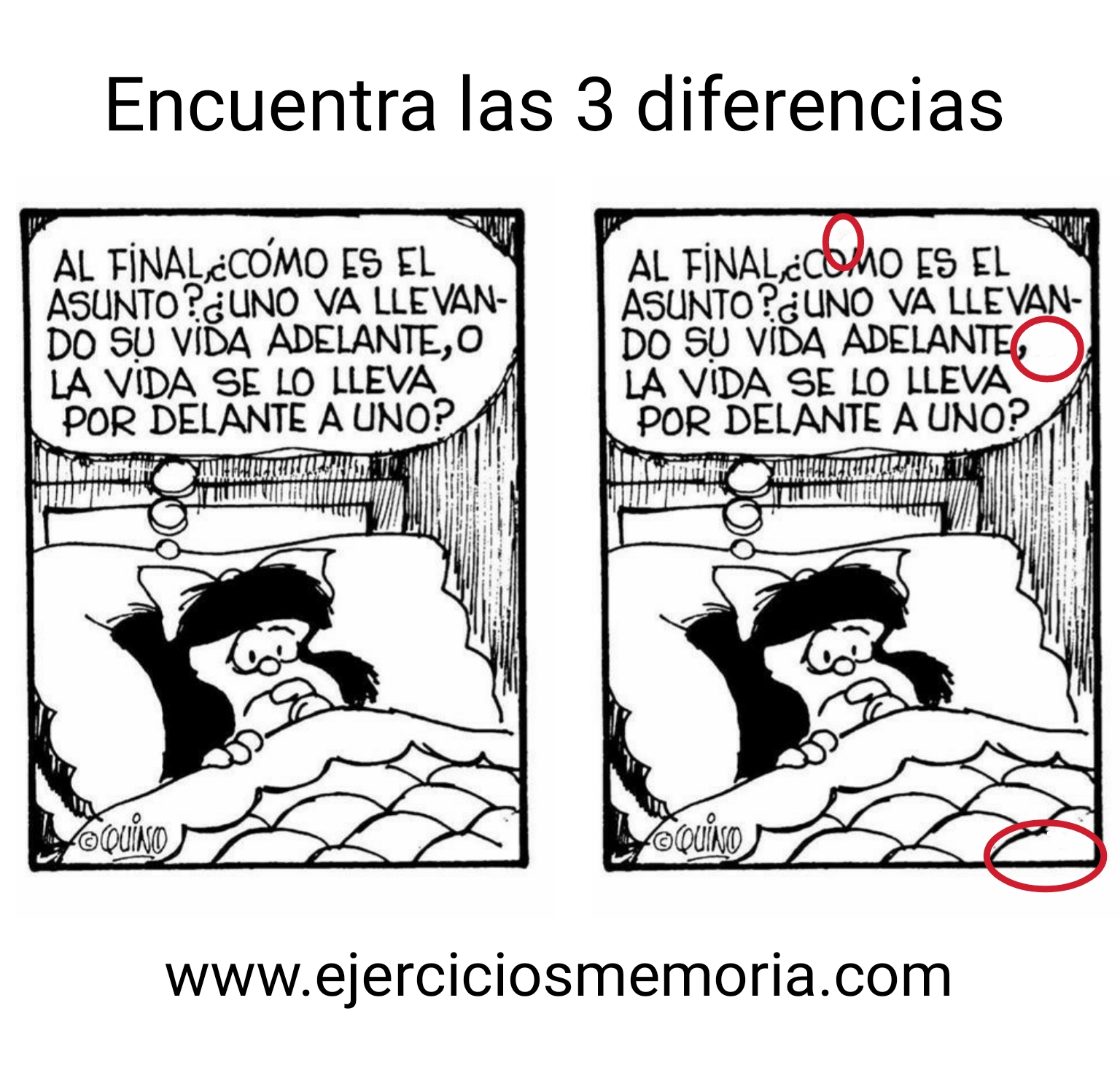 Solución al ejercicio: Encuentra las 3 diferencias