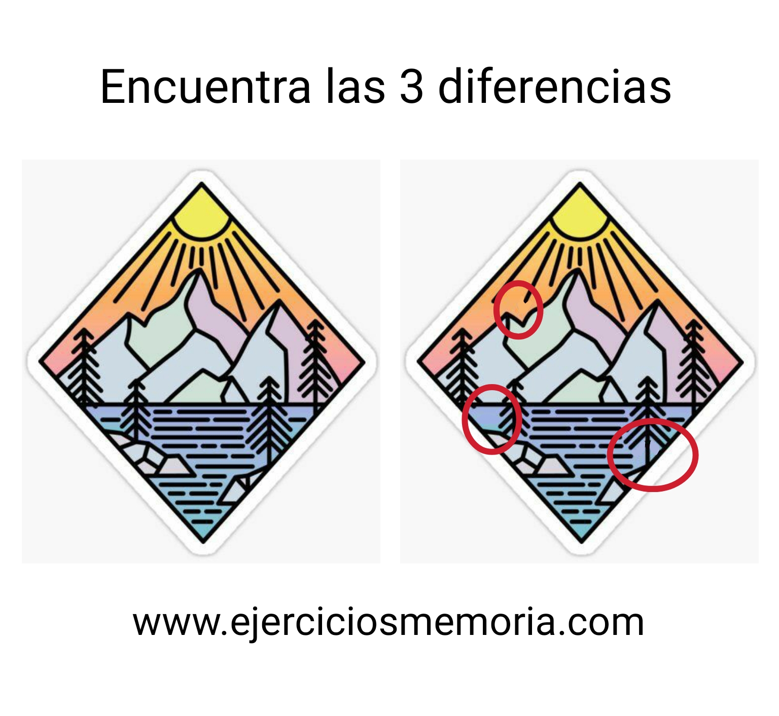 Solución al ejercicio: Encuentra las 3 diferencias