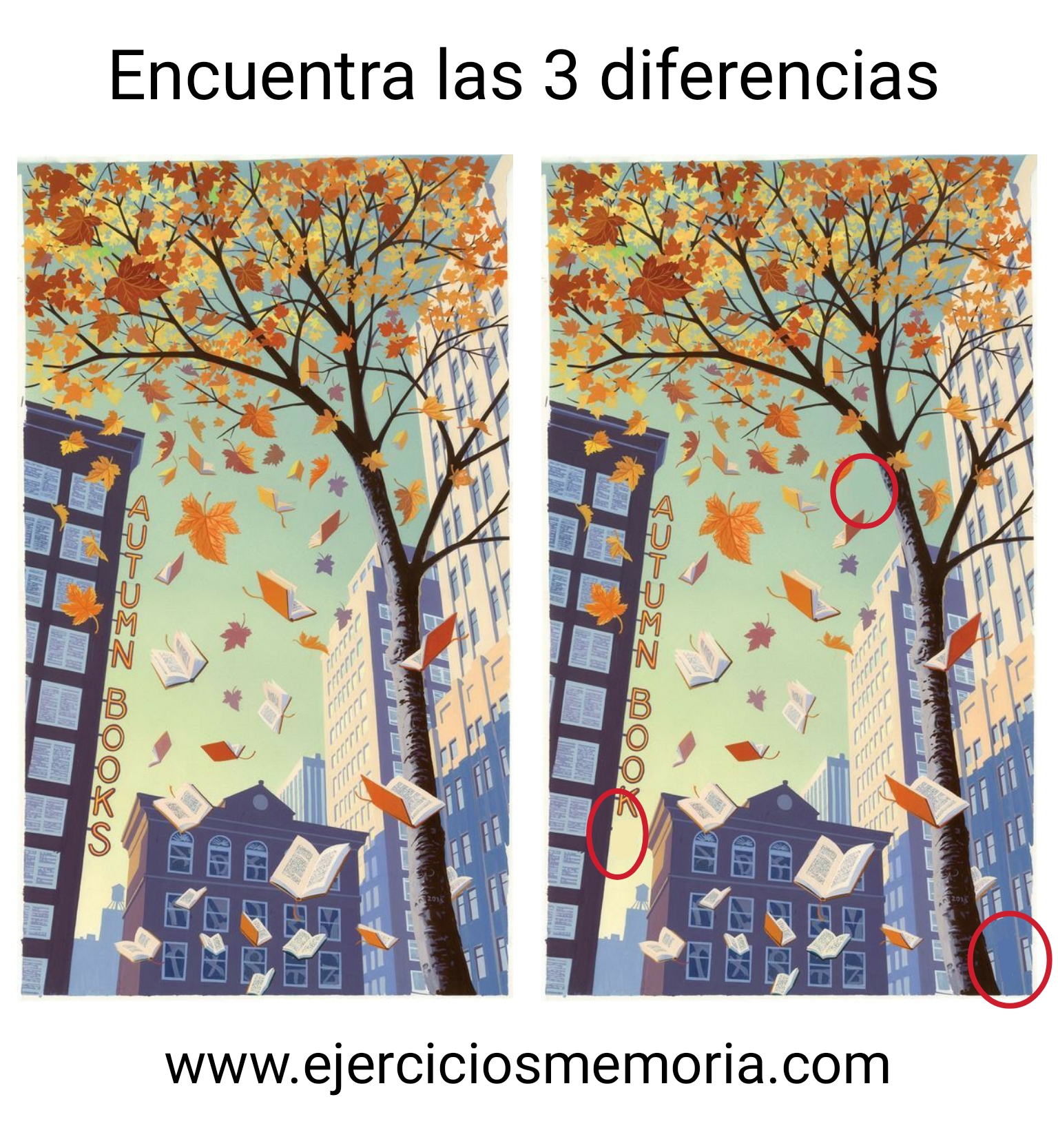 Solución al ejercicio: Encuentra las 3 diferencias