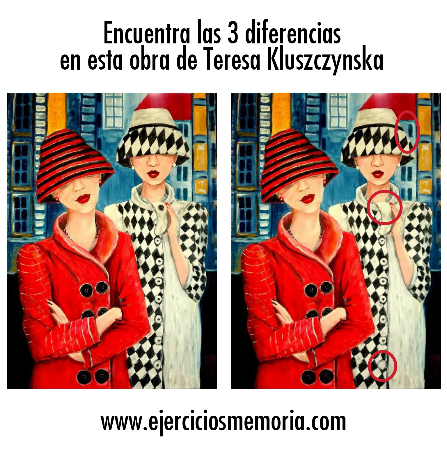 Solución al ejercicio: Encuentra las 3 diferencias