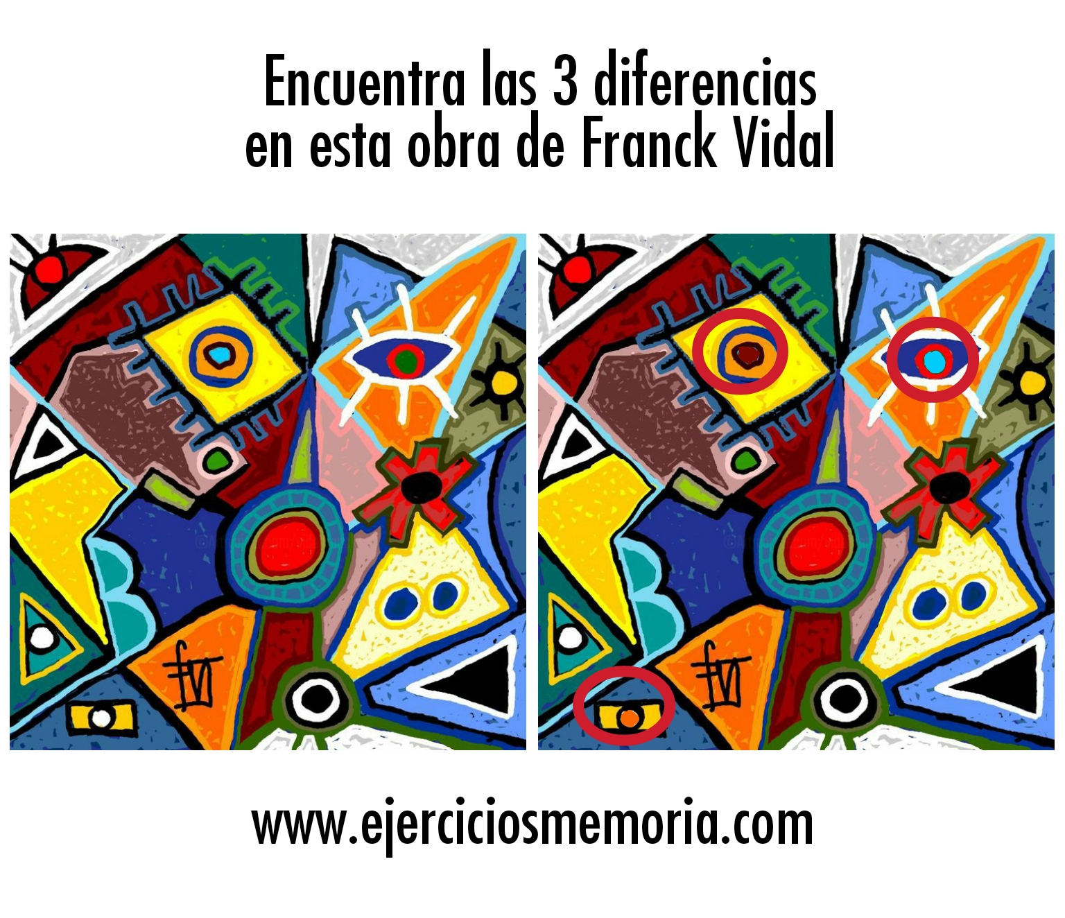 Solución al ejercicio: Encuentra las 3 diferencia